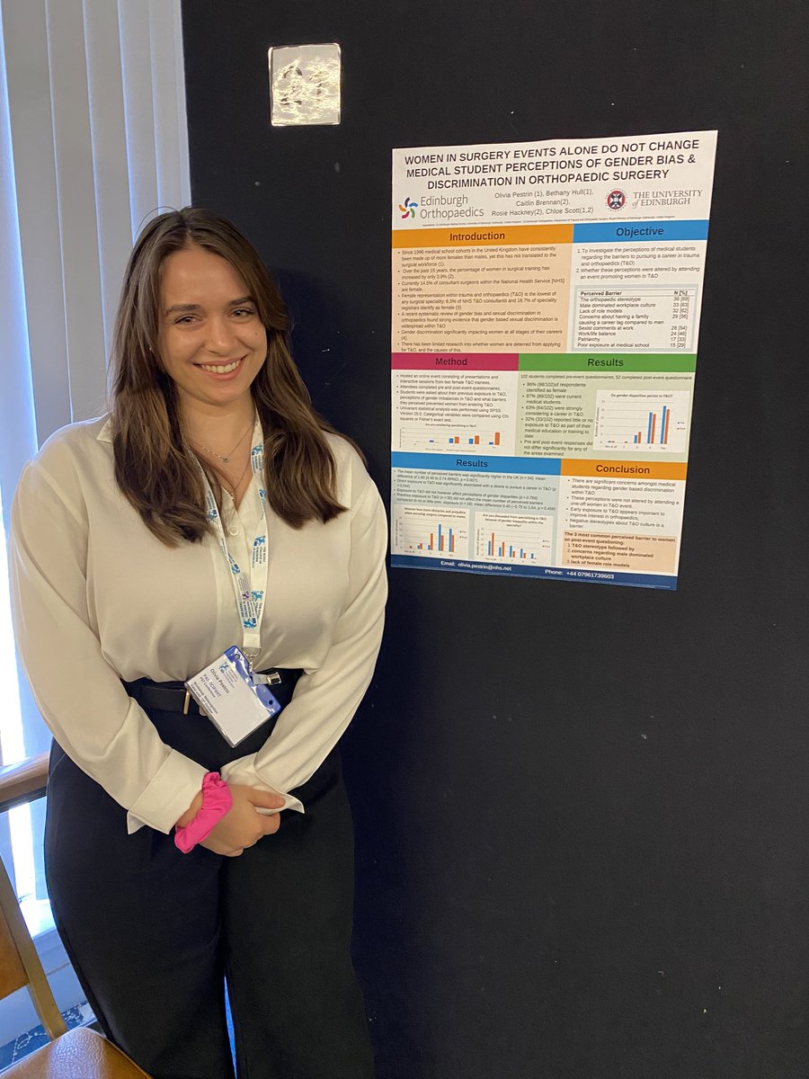 oliviapestrin's tweet photo. Had a fantastic time presenting @RCSEdFST  Annual Conference. Amazing to see the people dedicated to improving surgical training and ensuring it is inclusive to all. As well as have the opportunity to go back to
Edinburgh and see old friends! https://t.co/G5ZtvtqMvH