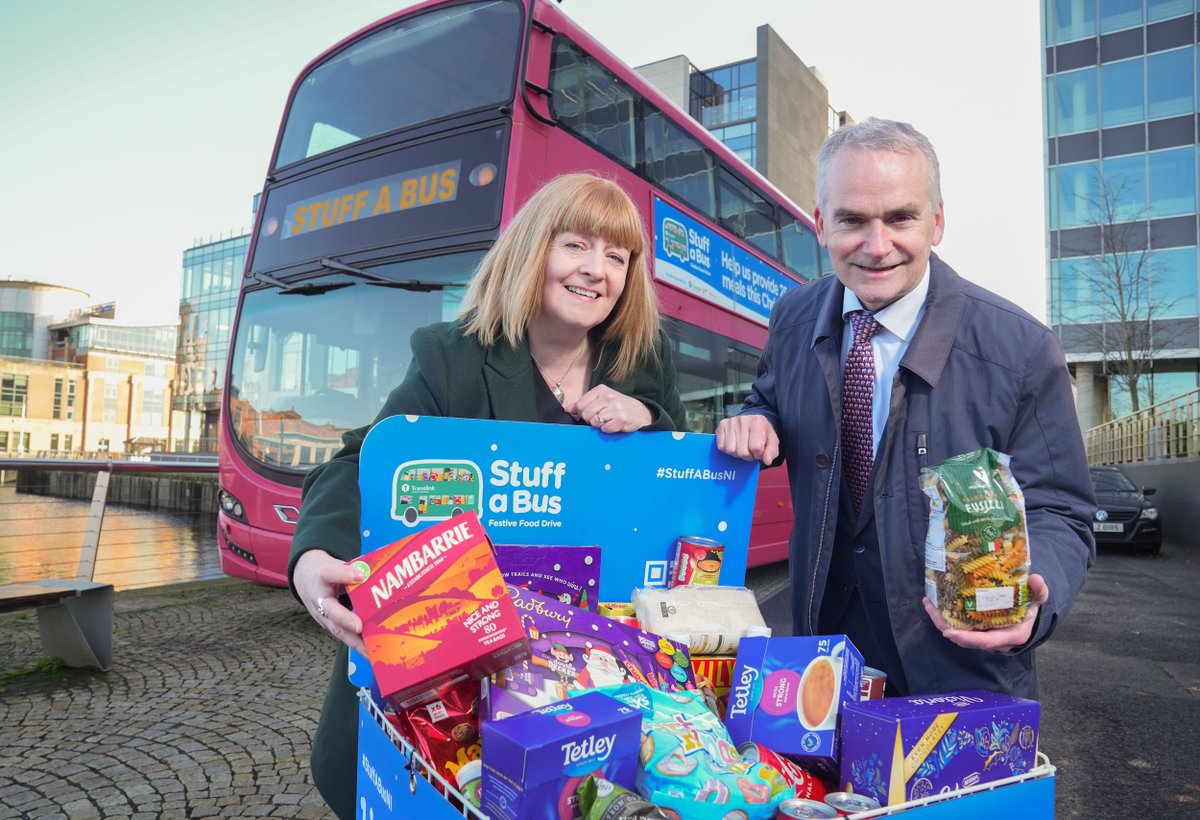 With many families struggling already, Christmas will be a hard time for many ❤️

Receiving food parcels from <a href="/FareShareNI/">Fareshare NI</a> can help those who are struggling to feed their families

Donate to #StuffaBusNI &amp; help everyone can enjoy the festive season 🎄

ℹ️ stuffabusni.com