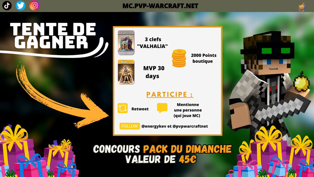 ⚔️ PvP WarCraft | Serveur minecraft 🇫🇷 tweet media