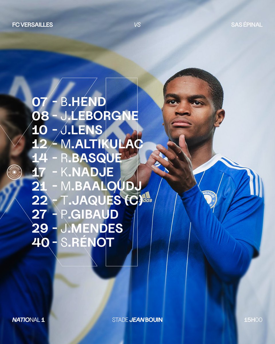 FC_Versailles's tweet photo. La compoโ est lร ! ๐ฅ
Suivez la rencontre sur https://t.co/Yj6yjUGgMf
#FCVSAS I #UneSeuleรquipe https://t.co/i51o068enW