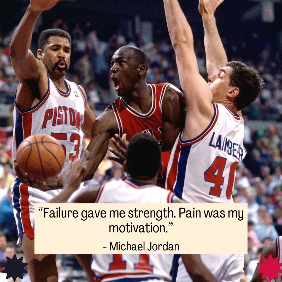 Michael Jordan said, 'Failure gave me strength. Pain was my motivation.' Mentally tough people persevere. They know that mental toughness is not a talent, but a skill to develop. It requires a willingness to push beyond your current limits. His trainer Tim Grover said,