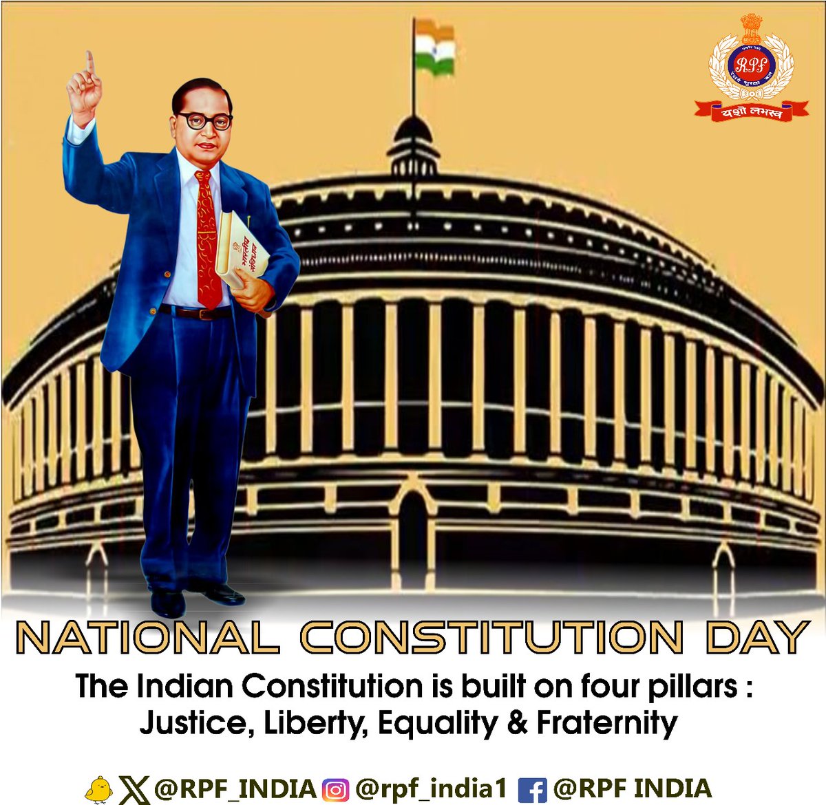 RPF_INDIA's tweet photo. We the people of #India..🇮🇳

#ConstitutionDayofIndia https://t.co/CvPt9M7DTa