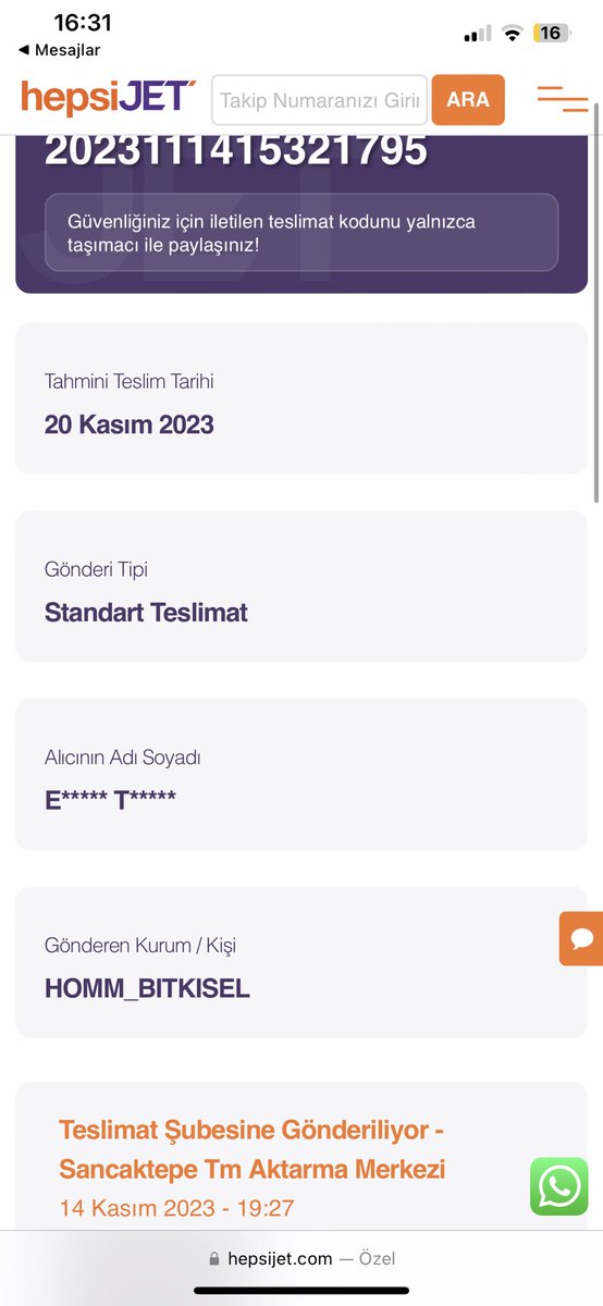 UlgeyEsra's tweet photo. @hepsijet @Esin1Sezen @SerhatKZ1 14ünden beri elinize ulaşan kargonun hala sancaktepede olması sizcede tuhaf değilmi müşteri hizmetlerinizde tek bilgi vermiyor sözde kayıt açıp hiçbirşey yapmıyorlar asla muhatap bulamıyoruz kayıp mı ettiniz ne yaptınız bir bilgi verin artık sayenizde zarardayım https://t.co/8DM07AlkYD