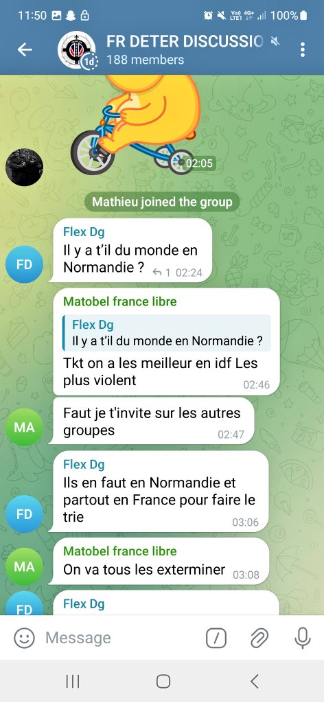 Dontmess_withm's tweet photo. 🚨 A FAIRE TOURNER D'URGENCE ! 

Des groupes #FRDETER préparent des attaque groupé dans plusieurs régions du pays et demandent également à S'ARMER ! 

J'ai également reçu un liste de personne visé que je ne partagerais qu'en Dm.

@PoliceNationale @Interieur_Gouv @Tajmaat_Service https://t.co/vYpr0Pl9IA