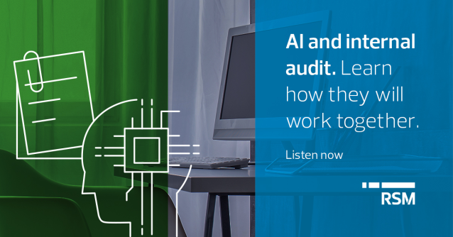 #AI is all anyone can talk about...so we’re talking about it on RSM’s #internalaudit #podcast. Join host Katie Landy as she talks about the impact of AI with special guest Dave Mahoney. Hear it here. rsm.buzz/3MZJWNd