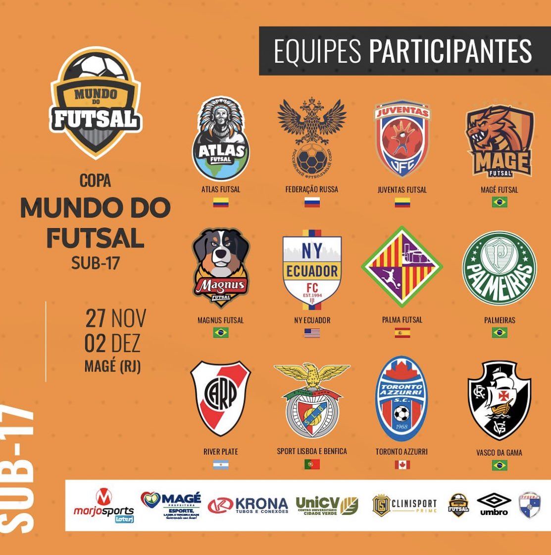 PalmaFutsal's tweet photo. 𝐄𝐥 𝐌𝐚𝐥𝐥𝐨𝐫𝐜𝐚 𝐏𝐚𝐥𝐦𝐚 𝐅𝐮𝐭𝐬𝐚𝐥 𝐣𝐮𝐠𝐚𝐫𝐚́ 𝐥𝐚 𝐂𝐨𝐩𝐚 𝐝𝐞𝐥 𝐌𝐮𝐧𝐝𝐨 𝐬𝐮𝐛-𝟏𝟕 𝐞𝐧 𝐁𝐫𝐚𝐬𝐢𝐥
📅 Del 27/11 al 2/12
📍Magé, Brasil
https://t.co/7xIkkwffQu
#CopadelMundosub17
#CanteraMallorcaPalmaFutsal https://t.co/3Jc0Z4MUUn