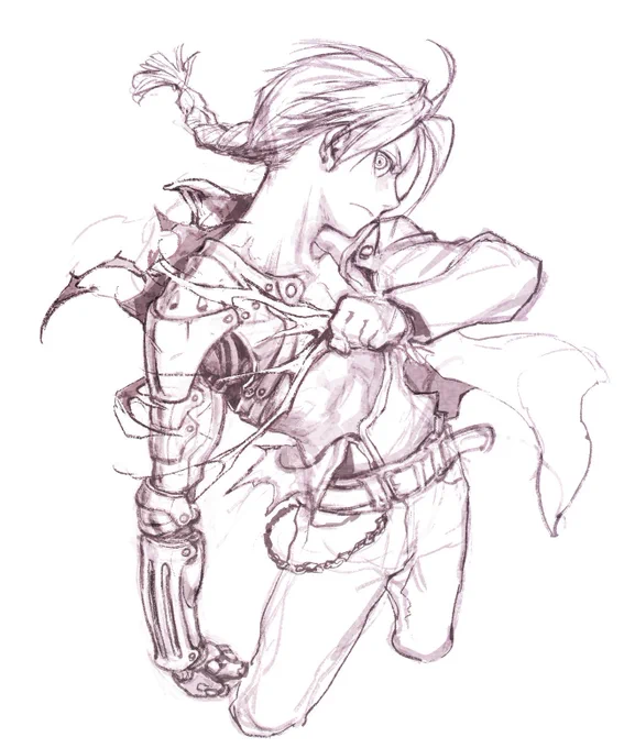 #1日1ラクガキ 好きなものを描くことでもっともっとよく知ろう!のコーナー あゝ良いキャラは描いていて気持ちが良いなあ‥‥  #鋼の錬金術師