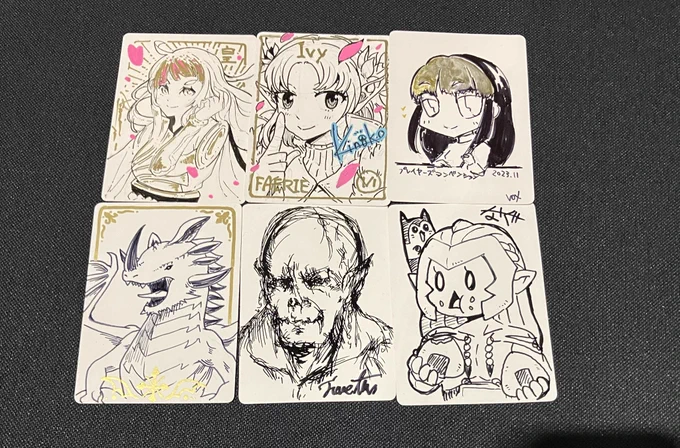 Evyn Fong先生のブースでお絵描き会した✒️
みんな上手☺️ 