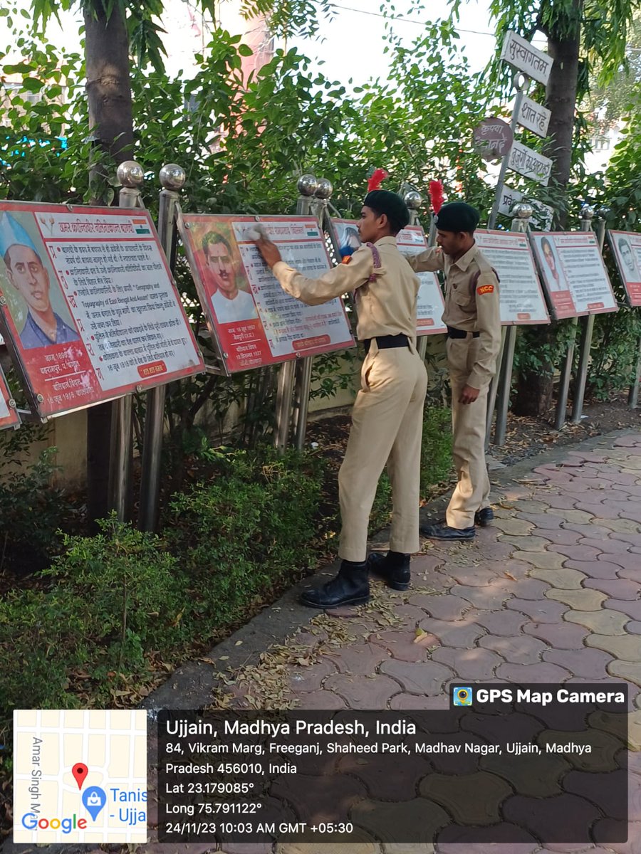 UjjainWarriors's tweet photo. @NccDteMPCG @NccIndore @swachhbharat #NCCDay 
NCC DAY CELEBRATION Cleanliness Drive,  Statue Cleaning,  Puneet Sagar Abhiyan by Cadets of 10 MP Bn NCC Ujjain https://t.co/jHKXnUWaww