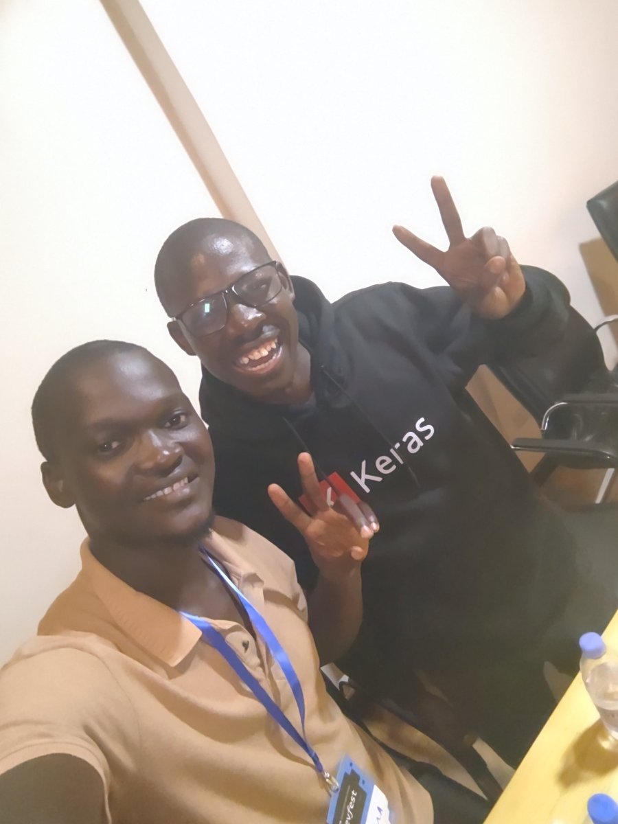 JUMAMAWERERE1's tweet photo. He is Ngesa Marvin my friend from Kenya
He knows KERAS and taught us at #DevFestJinja
#DevFest2023 #Devfestjinja https://t.co/sslmPHRAb5