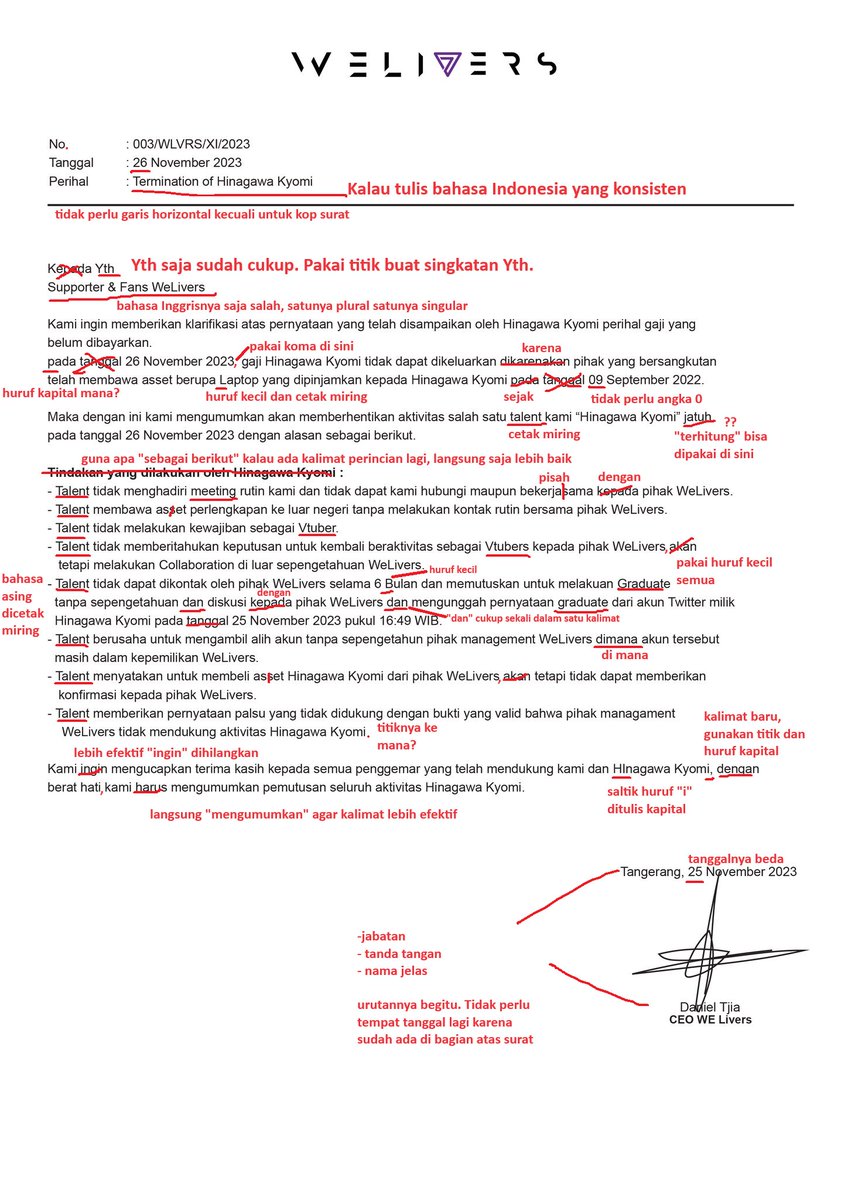 BlueHeaven_ID's tweet photo. Saya tidak digaji untuk menyunting surat ini.
Jika tertarik dengan jasa tulis/sunting bahasa Indonesia, bisa langsung hubungi saya via DM. https://t.co/zdjJpjPshA