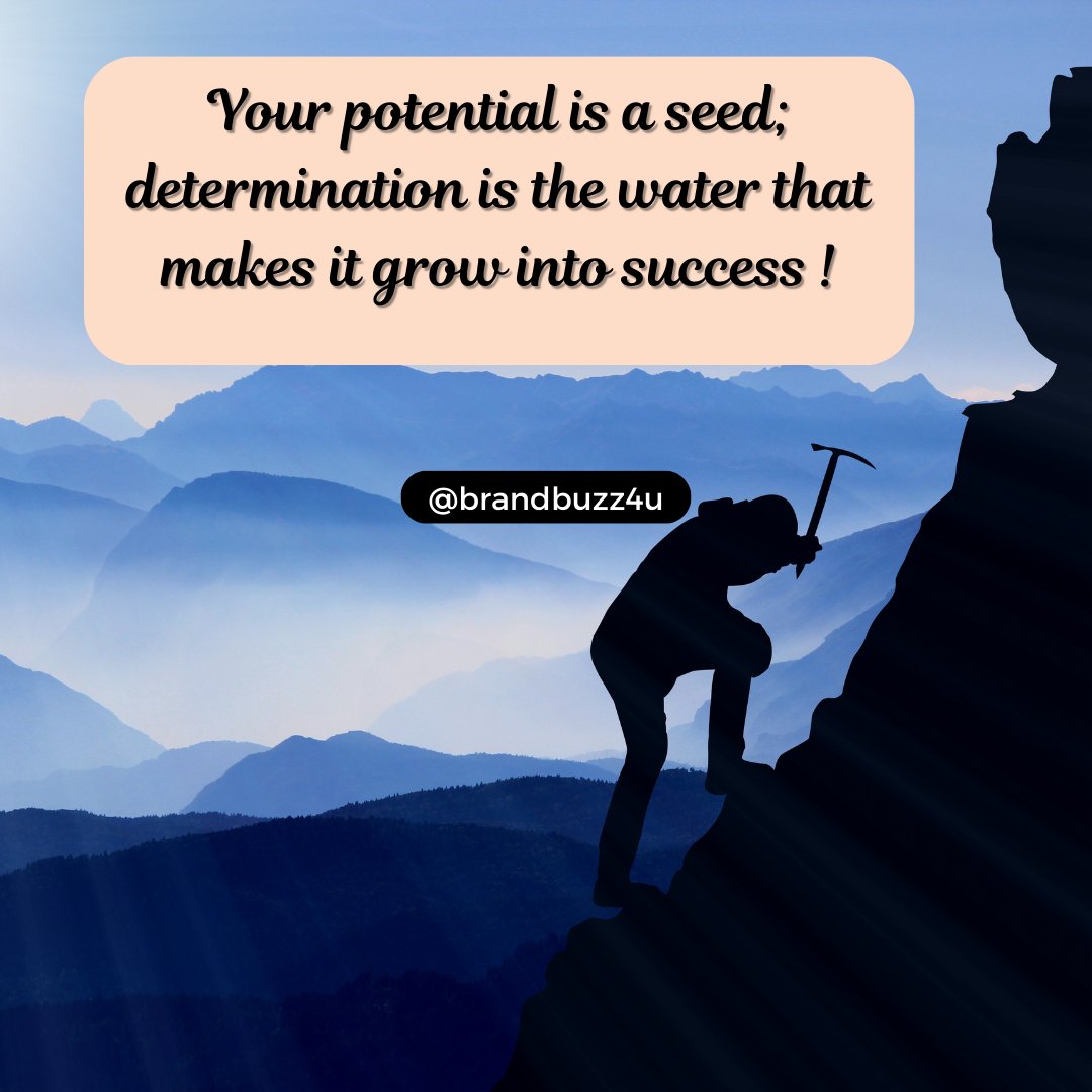 brandbuzz4u's tweet image. 🌱💪Nourish your potential with the water of determination. Watch it grow into the forest of success. 🚀#PotentialUnleashed #Determination #Islam #SEBI #BusinessSuccess🌳✨ #Bitcoin #ISIS #Gujarat #Ethereum #ChatGPT #USTC #success #USA #UK #AI #Potential #Entrepreneur