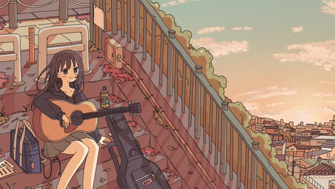 「1girl rooftop」 illustration images(Latest)