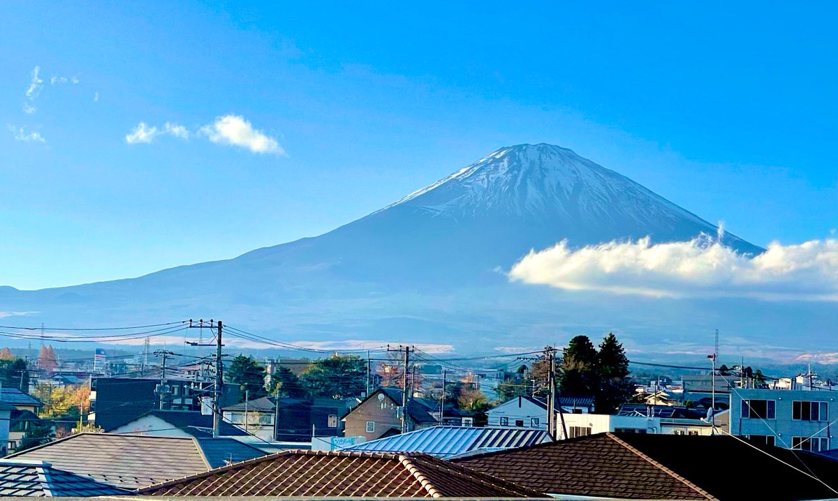 イタヅマンたちと今日の富士山