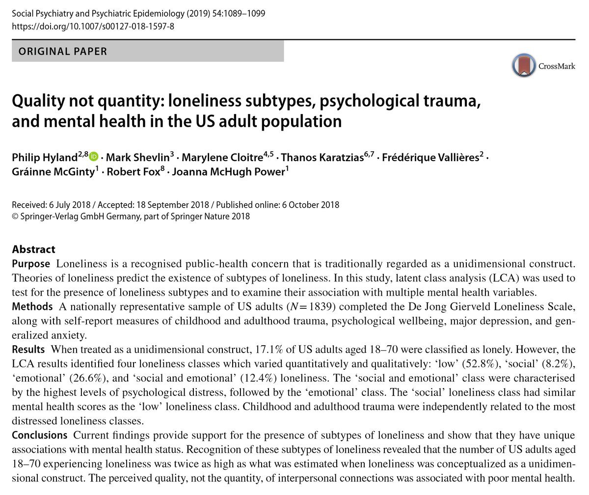 The best cure for loneliness is not more frequent interaction. It's more meaningful interaction. Many people enjoy solitude. They can spend up to ~75% of their time alone without feeling isolated. What matters most for well-being is the quality of connections, not the quantity.