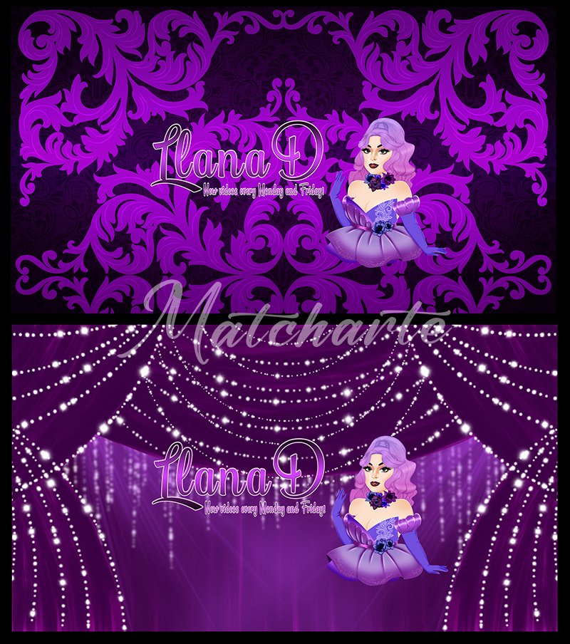 Custom Artwork for <a href="/Llana_Damon/">Llana_D</a> my Loves.
Subscribe to her <a href="/YouTube/">YouTube</a> channel: youtube.com/@LlanaD

Open for Commission. Direct message for inquiry.
#customARTcommission #Matcharte #YoutubeBanners