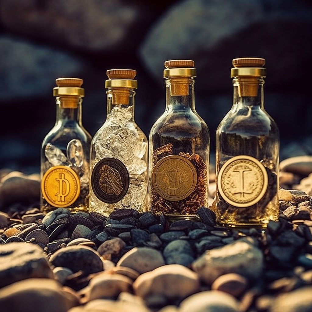 NFTCryptoBottle's tweet photo. 🇫🇷Qu’est ce qui rend nos crypto bottle uniques absolument irrésistibles?
👉 nos NFT renferment des cryptomonnaies leur offrant une valeur intrinsèque qui s'ajoute à la valeur artistique. C'est une opportunité unique à ne pas manquer !
💰🍾🌟
#lepetitplus #staytuned #artiste https://t.co/Mv7lMizILW