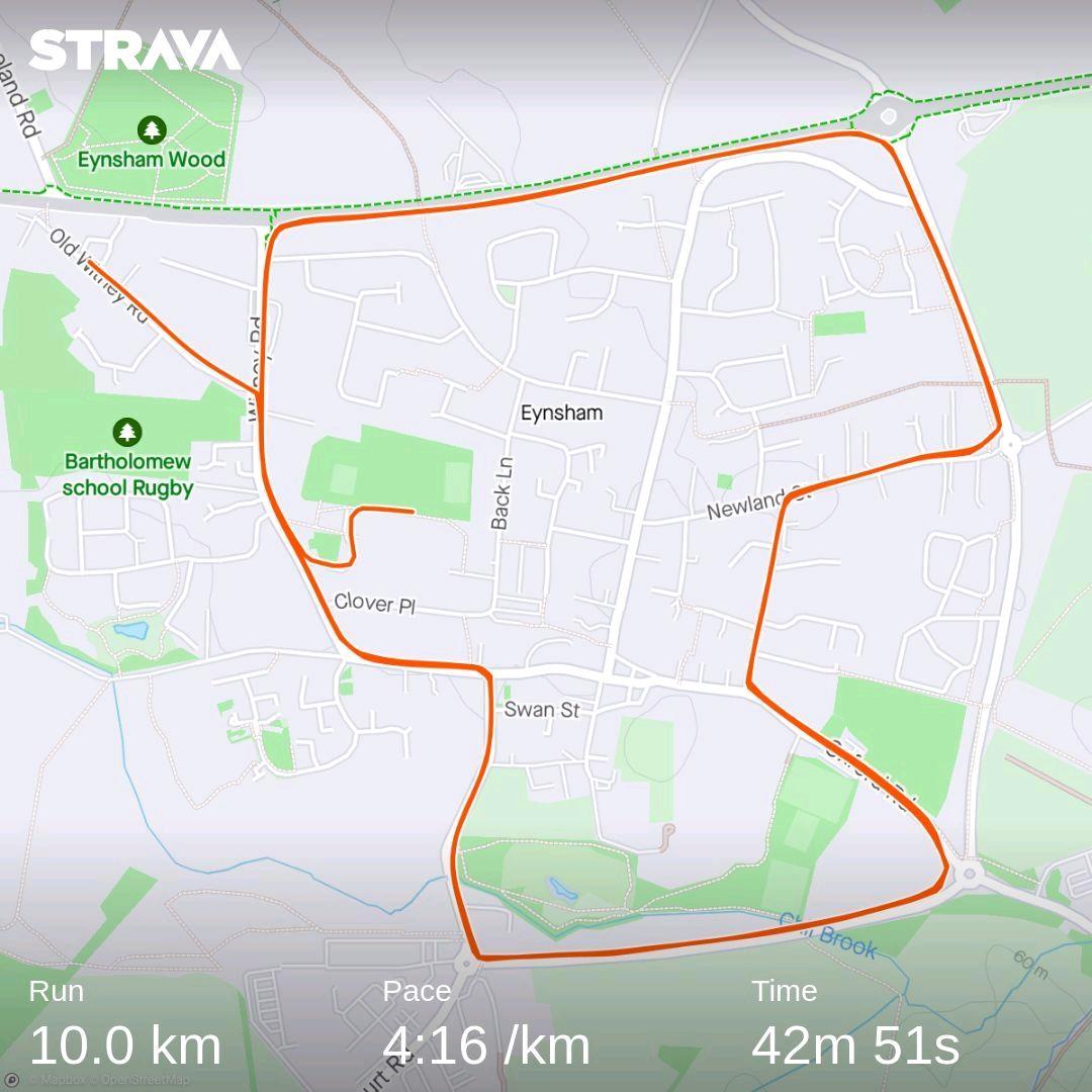 Managed to get a 10k pb today. Happy with the result 🎉 

Next goal, finishing a marathon 😄