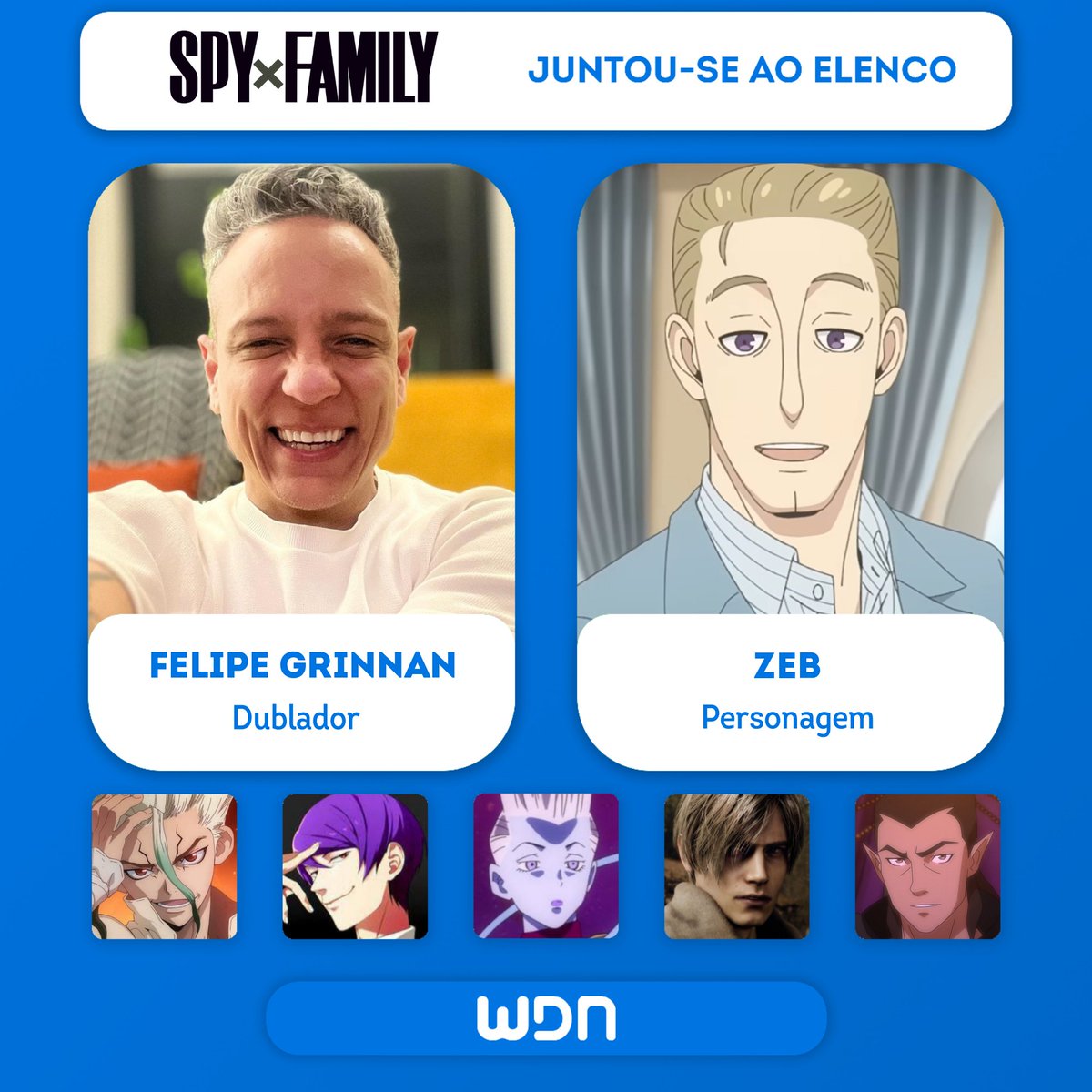 Anime Dublado on X: Felipe Grinnan (@felipegrinnan) como Licht   / X