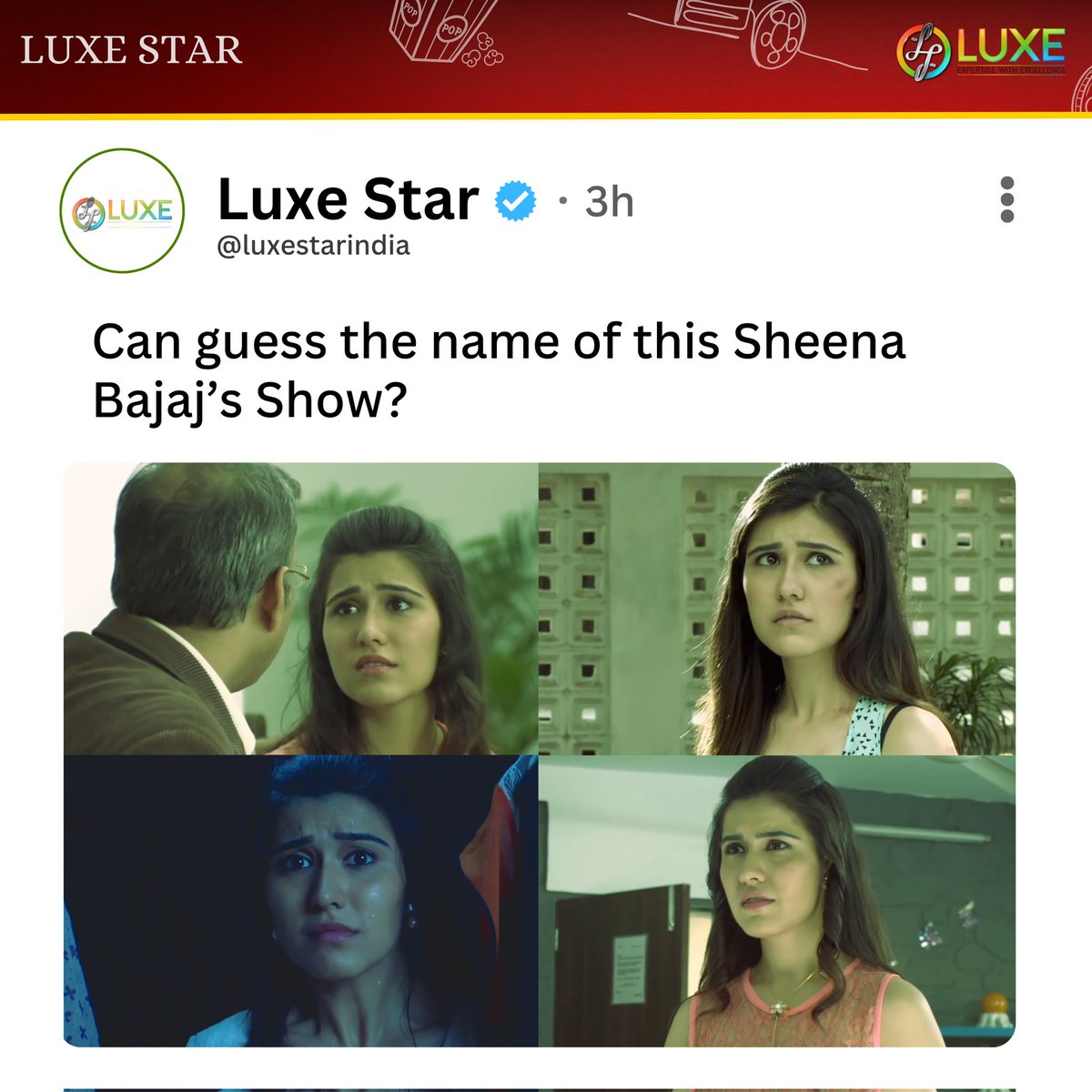 luxestarindia's tweet image. Let's who remembers this show of Sheena Bajaj 👀. (Hint : It aired  on Sony TV at 2015)

Finding a perfect gift for every 
occasion? 👀 Get a personalized video message from your favourite Celebrity for your loved ones. #luxestarindia #IPLRetentions #IPL