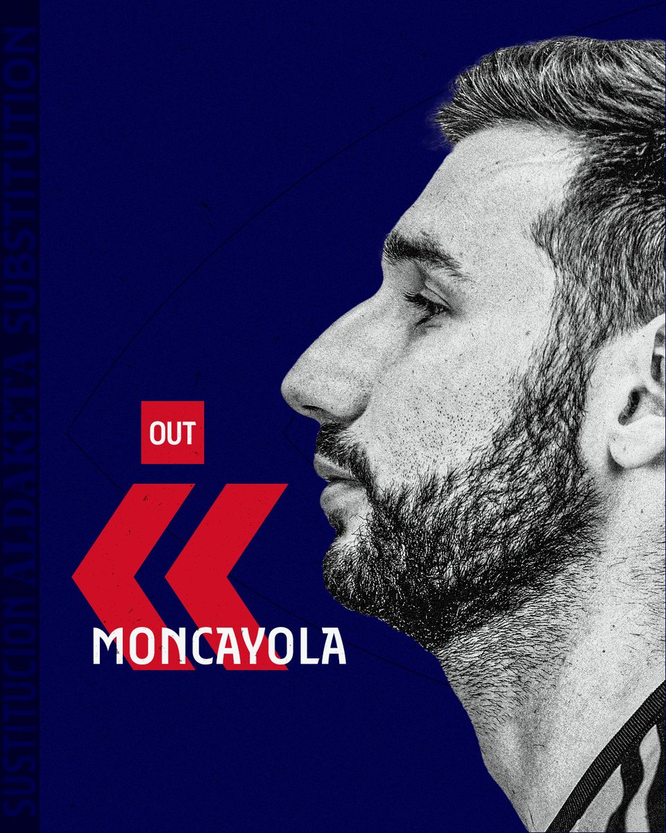 🕒 64' | Primer cambio en #Osasuna. Se marcha Moncayola y sale en su lugar Raúl (1-0).

#VillarrealOsasuna