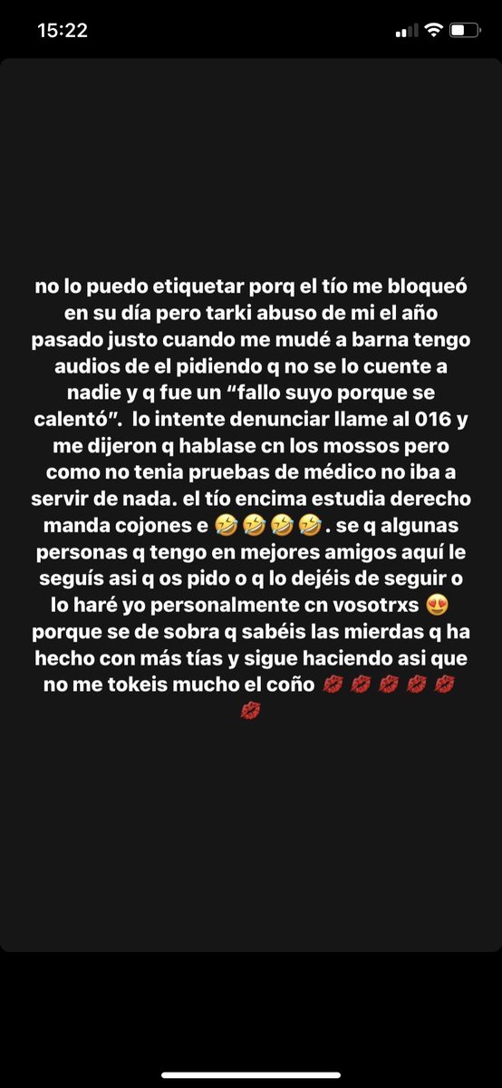 difundir!!!! @/yungtarki no es justo que abusadores sigan teniendo posicionamiento y trabajo y sus víctimas pasen miedo en silencio