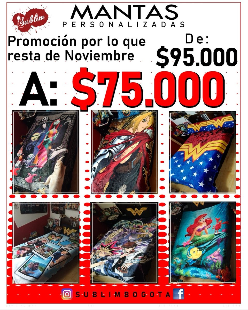 Xexeropaint's tweet photo. ÚLTIMOS DÍAS!!! Promoción de mantas personalizadas hechas en tela afelpada llamada piel de conejo, de 1,50cm x 1,80, el regalo perfecto para Navidad, todo lo hago con la imagen o el tema que quieran, cómic, anime, textos, fotografía familiar, etc. SOLO EN NOVIEMBRE es la promo! https://t.co/tY32COVhrW