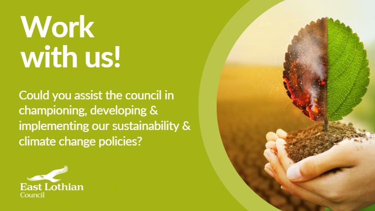 We've a vacancy for a Sustainability & Climate Change Officer to promote & raise awareness of sustainable development, climate change and related environmental issues within the council, its Community Planning partners & the wider community in East Lothian orlo.uk/tgVyJ