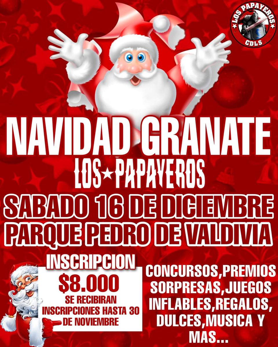 Siempre_CDLS's tweet photo. ATENCION PAPAYEROS
Inscripciones abiertas desde ya hasta agotar cupos, edad máxima hasta los 12 años.
Al DM 👇
https://t.co/4Ti58FHOrK https://t.co/i0mxq1hJbb