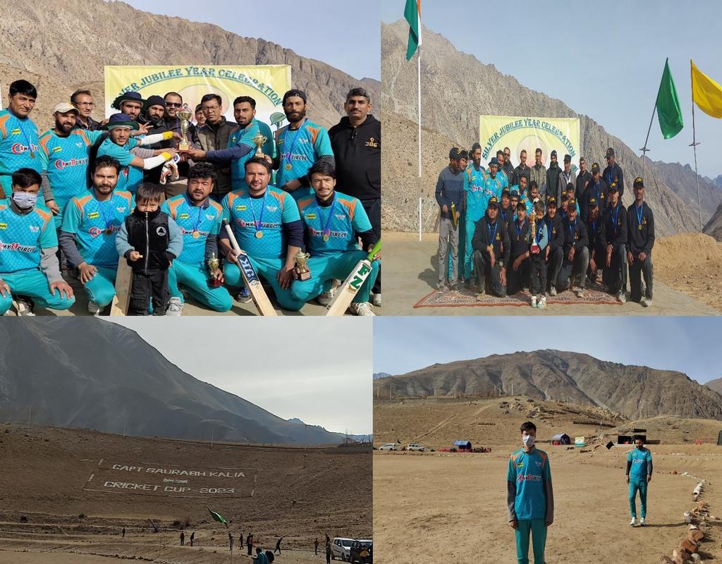 drassonline's tweet photo. Cricket T20 Match of Kargil Vijay Diwas Jubilee celebration #Kaksar Village Drass #CaptKalia Stadium #HonoringHeroes and #Celebratingunity Chief Guest @Er_PunchokTashi @adgpi @firefurycorps @NorthernComd_IA @SajjadKargili_ @ddnewsladakh https://t.co/sKbbSyhVNy