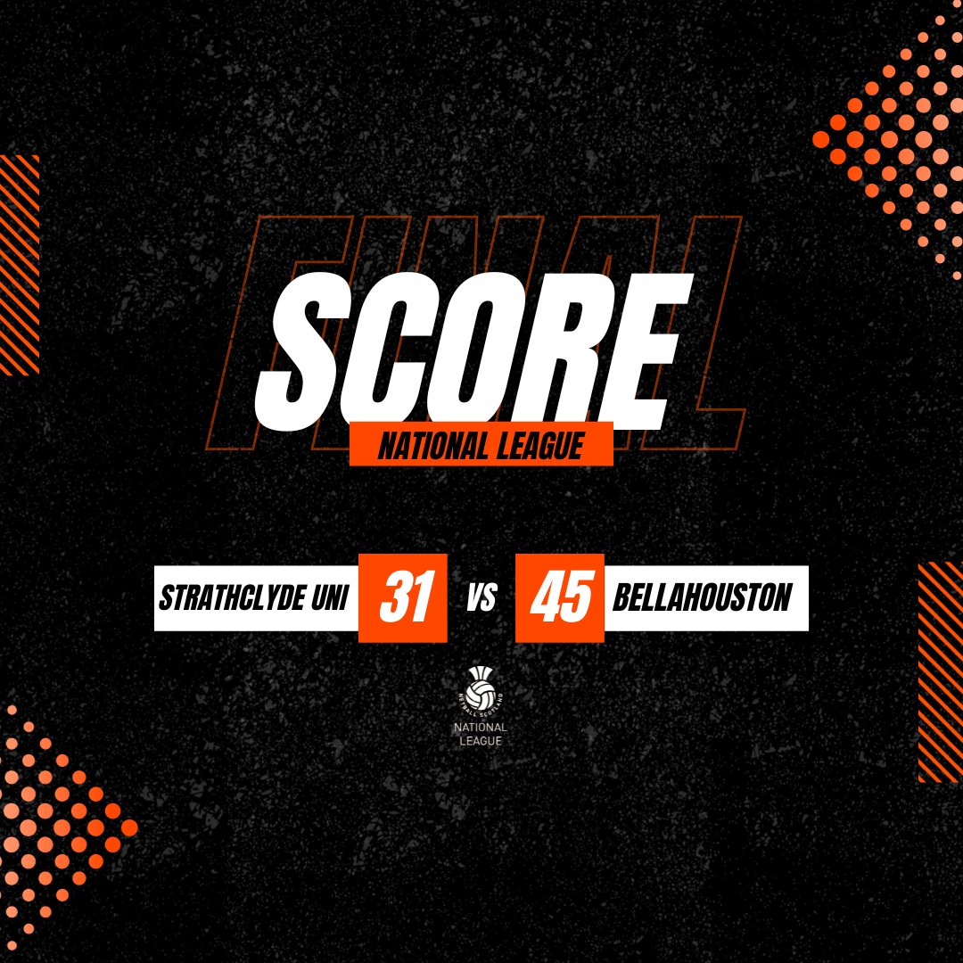 Bellahouston take the win over Strathclyde Uni to close out round 2 in Edinburgh 😆

#PowerOfScotland #NationalLeague
