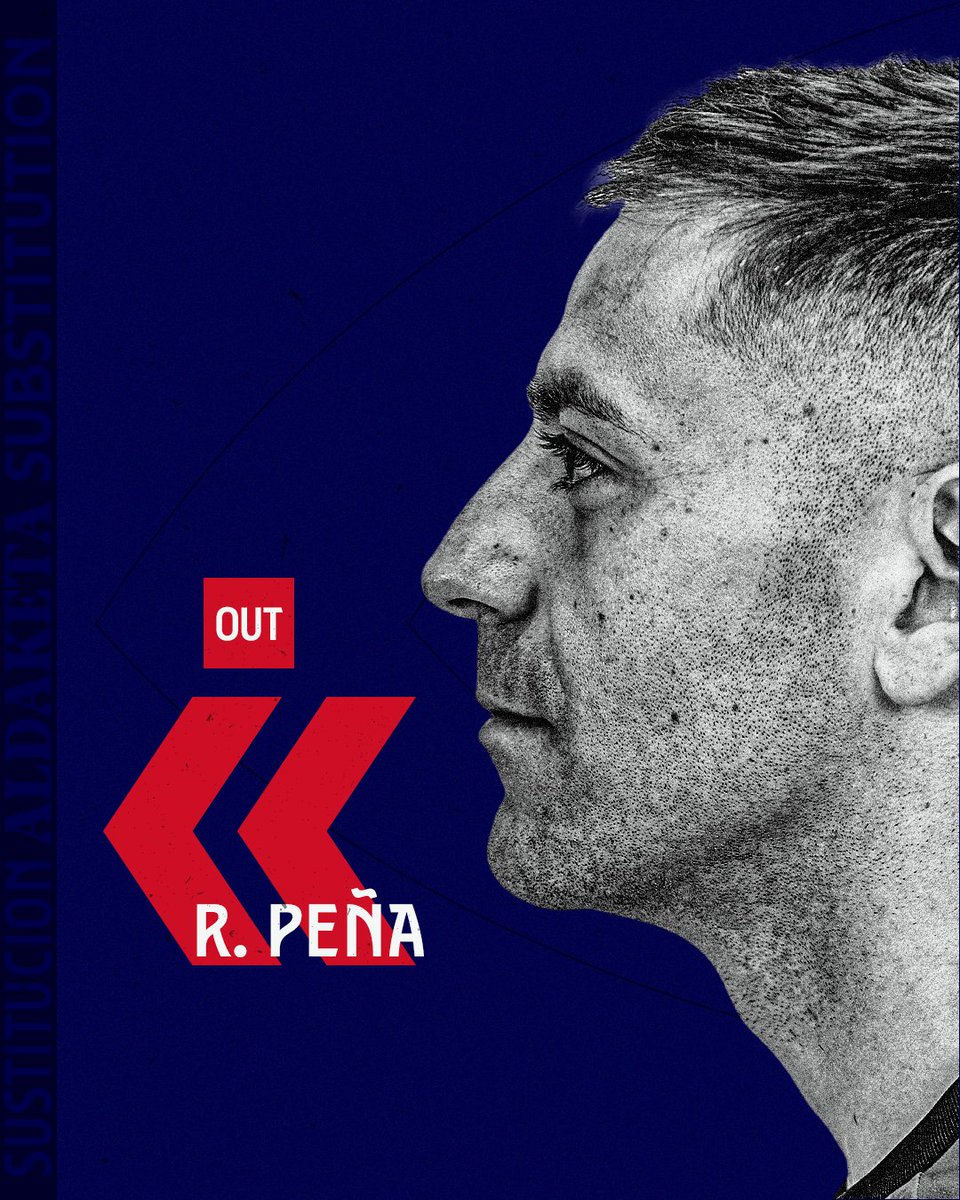 🕒 68' | Nueva sustitución en #Osasuna. Se marcha R. Peña y sale en su lugar el Chimy Ávila (1-0).

#VillarrealOsasuna