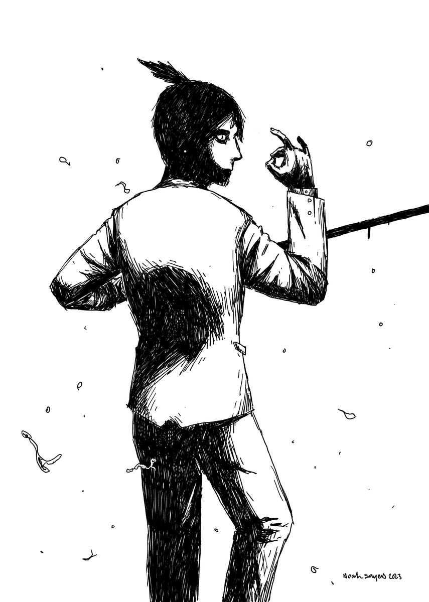 More Chainsaw Man fanart- this time of our boy Aki! Really enjoyed the process on this one, always love working in deep shadows! 

#chainsawman #fanart