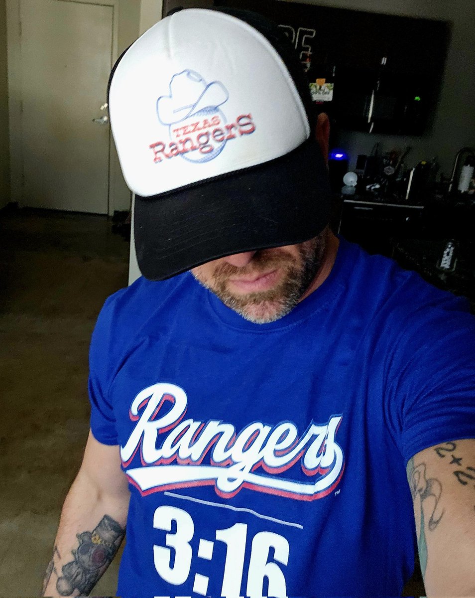 jgjaxon's tweet photo. If @Rangers are gonna win it all again next season gimme a HELL YEA! #WWE #StoneColdPodcast ##StraightUpTX #goandtakeit https://t.co/Ct1V4SyywR