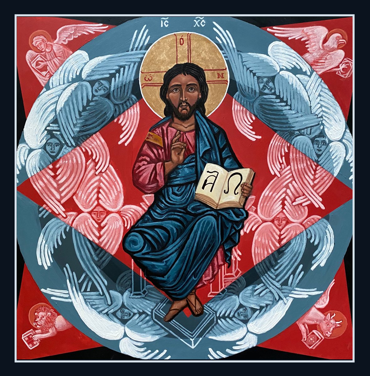 Happy Feast Day of Christ the King This was not always an image of Jesus I connected to, however the symbols and metaphors in the traditional icon brought new meaning Full reflection: instagram.com/p/C0HMNz-rZbQ/… Prints: kellylatimoreicons.com