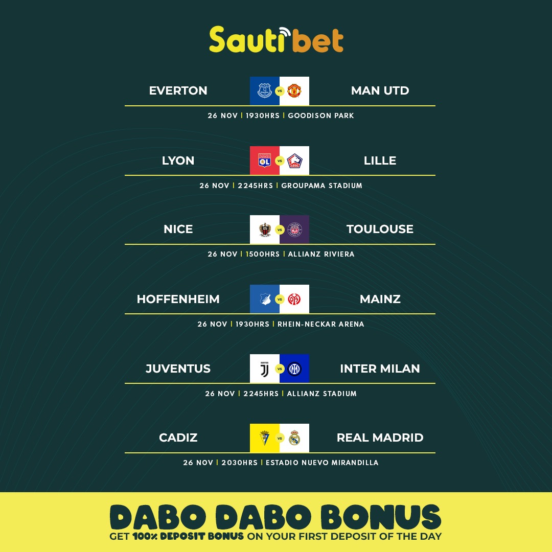 Sautibet's tweet photo. Wadhamini 🤩..... Line up ya Leo iko na games kalikali,🔥🔥
Share winning picks zako na Sisi Kwa comments section,
Wekelea na Sautibet na ujishindie vikuu💸💰
#BetNaSauti
#FormNiSautiBet https://t.co/LzpkWZORUe
