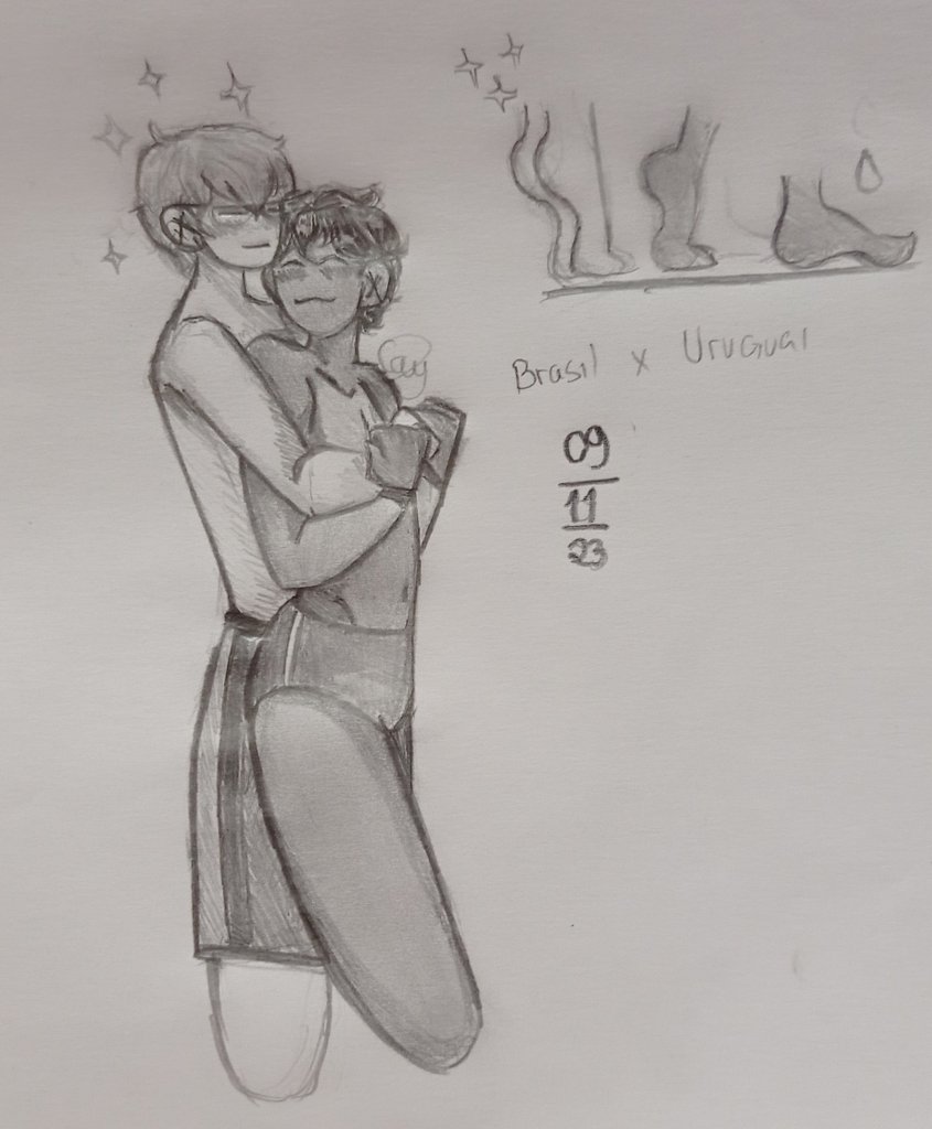 Cayo_Moony's tweet photo. °✨Novembro crackshipp✨°
"Todo dia um desenho de um shipp aleatório até acabar novembro :3"
EU NÃO DESISTI! ✨
Dia 8 - Uruguai x Brasil
Esse é um dos meus favoritos, amo eles de paixão, aish 💕🥹
(Sorry pela qualidade ;-;)
#LatinHetalia #lhbrasil #lhuruguay #bruru #brauru https://t.co/kqD93YK3Zj