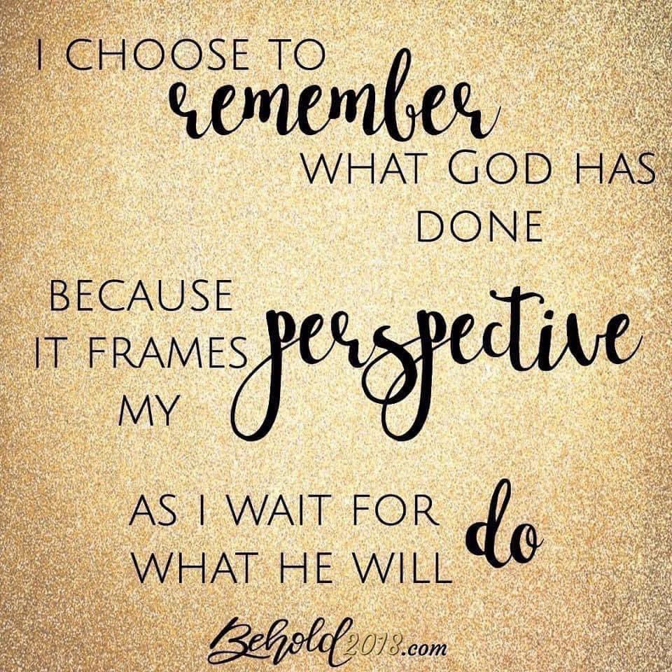 “I will remember the deeds of the Lord; yes, I will remember your miracles of long ago.”
Always remember what God has done for you and what He has brought you through.
