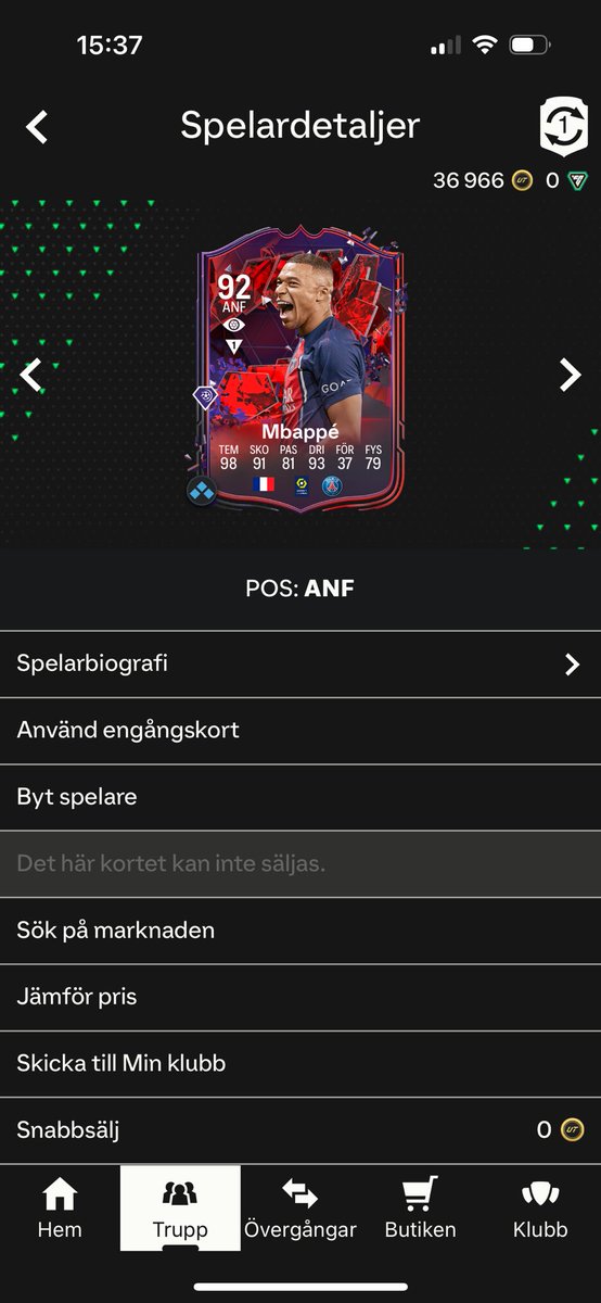 FCarnebrant's tweet photo. @FutSheriff Got him from a 85+pp https://t.co/CqYENqi36o