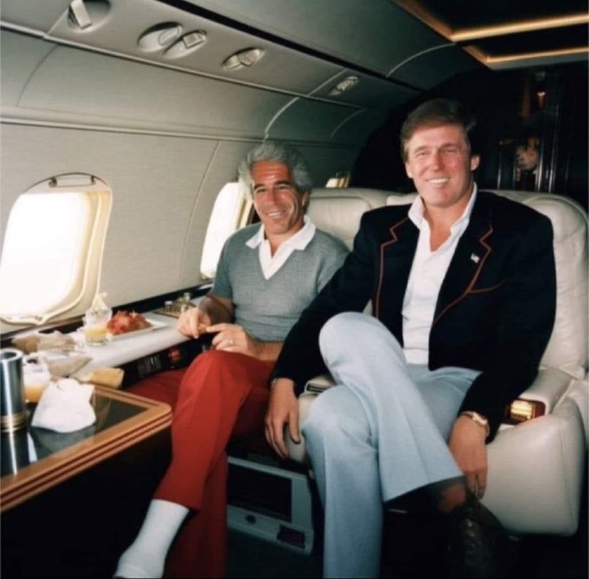 AnnieForTruth's tweet photo. Trump and Jeffrey Epstein partied together at both of Epstein’s mansions in Palm Beach and New York City. Trump had said they both liked young girls. 😡 https://t.co/iYfpl5FzGu