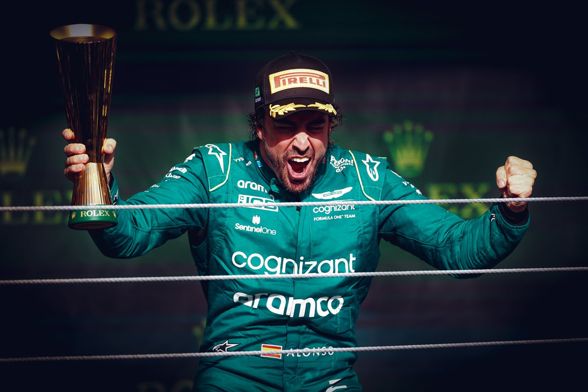 Fernando Alonso en 2023:
-P4 en el mundial de pilotos (mejor resultado desde 2013).
-8 podios (el piloto no-Red Bull con más podios).
-1 vuelta rápida.
-20 Q3 (único piloto junto a Verstappen y Leclerc).
-19/22 carreras en los puntos.

TEMPORADÓN