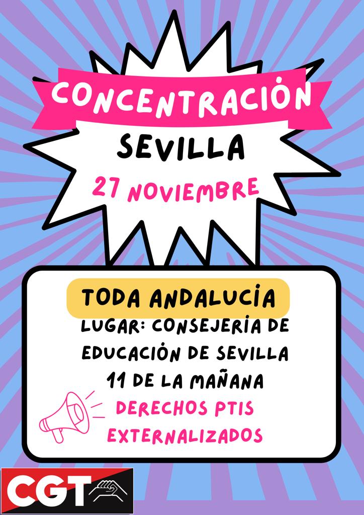 ptis_dignidad's tweet photo. MÁXIMA DIFUSIÓN 

Mañana, TODO EL COLECTIVO PTIS Y FAMILIAS DE NUESTRO ALUMNADO NEAE, 

ACUDID EN MASA A LA CONSEJERÍA DE EDUCACIÓN (SEVILLA)

HA LLEGADO NUESTRA HORA 

A LAS 11:00 HORAS. https://t.co/vAAHm30HhM