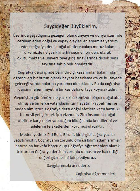 En güzel arz🌸
C💙ğrafya🌍
<a href="/Yusuf__Tekin/">Yusuf Tekin</a> 
<a href="/sngrcelal/">Prof. Dr. Celal Şengör</a> <a href="/ILBERORTAYLIGSU/">İlber Ortaylı</a> <a href="/AbbasGucluTR/">Abbas Güçlü</a> 
<a href="/nacigorur/">Prof. Dr. Naci Görür</a> 
<a href="/TCK1941/">Türk Coğrafya Kurumu</a> 
<a href="/TCDEditor/">Türk Coğrafya Dergisi/Turkish Geographical Review</a> 
<a href="/Cografyacilariz/">Türkiye Coğrafya Öğretmenleri</a> <a href="/TurgayKocakaya/">Turgay KOCAKAYA🇹🇷</a> <a href="/tnkucografya/">TNKU Coğrafya Bölümü/ TNKU Geography Department</a> 
<a href="/BayramMeral/">Bayram Meral</a> 
<a href="/deterministgeog/">Proleter Coğrafyacı</a> 
<a href="/meb_ttkb/">Talim ve Terbiye Kurulu Başkanlığı</a> 
<a href="/meb_ogm/">Ortaöğretim Genel Müdürlüğü</a> 
<a href="/mebhbogm/">MEB Hayat Boyu Öğrenme Genel Müdürlüğü</a>