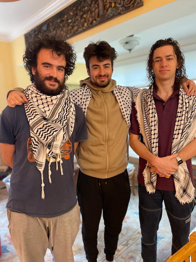 Three young Palestinian men, Hisham Awartani, Tahseen Ali and Kenan Abdulhamid, students at Brown and other US universities, were shot last night on their way to a family dinner in Burlington, USA. Their crime? Wearing the Palestinian keffiyeh. They are critically injured. And…