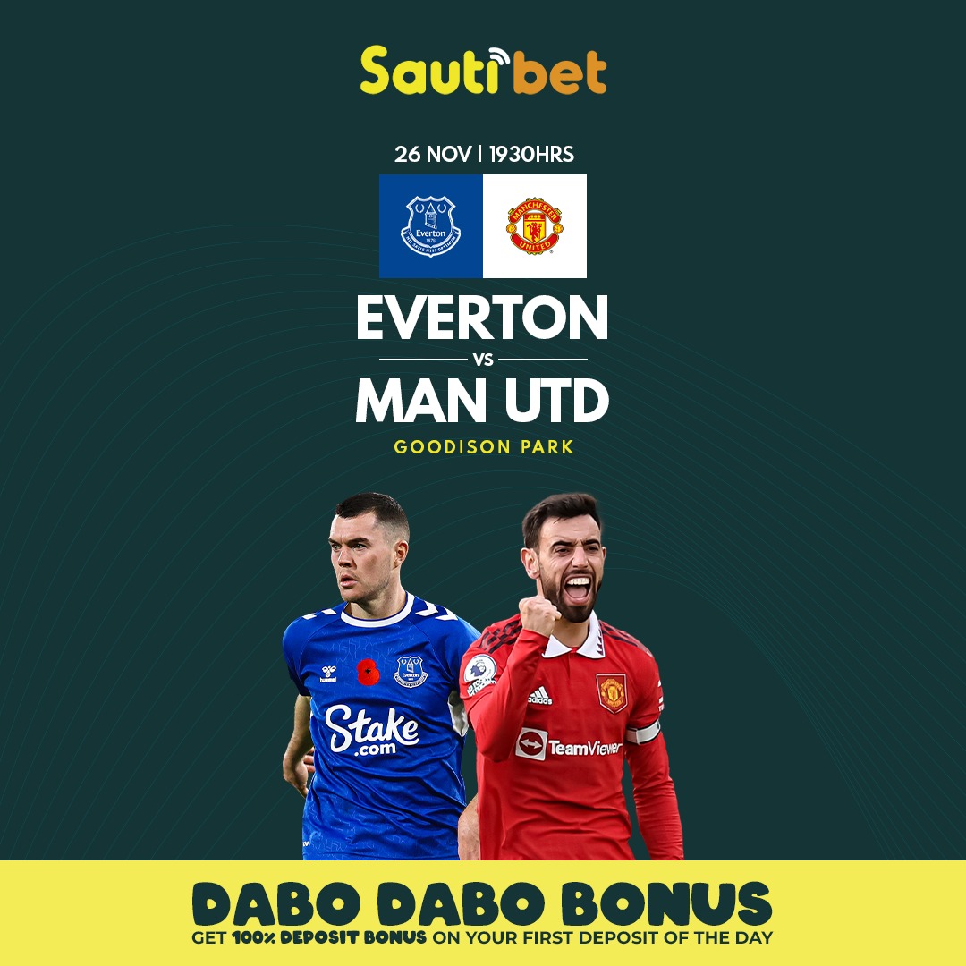 Sautibet's tweet photo. Everton vs Man U! Who's your money on? 🔥
Wekelea bet yako na Sautibet 🤩
To register https://t.co/JYyzzj6fDO
#FormNiSautiBet
#BetNaSauti https://t.co/qUFRV8E9jk
