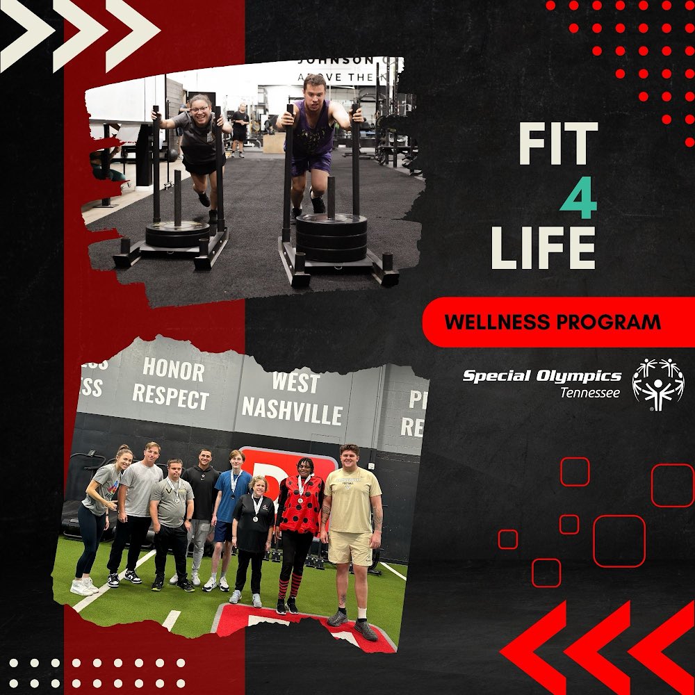 Athletes with <a href="/SOTennessee/">Special Olympics TN</a> train hard to compete. Across Tennessee, athletes participate in Fit-4-Life, a program focused on fitness, nutrition &amp; mental health for teens &amp; adults with intellectual disabilities. It's been amazing to see these athletes improve every week!