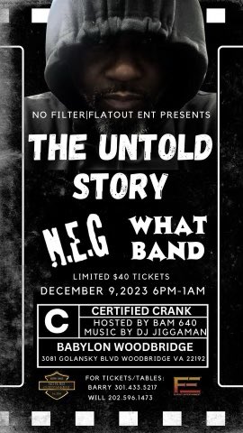 #storytime #bigbadneg #northeastgroovers #gogo #music #dmv #dc #md #va