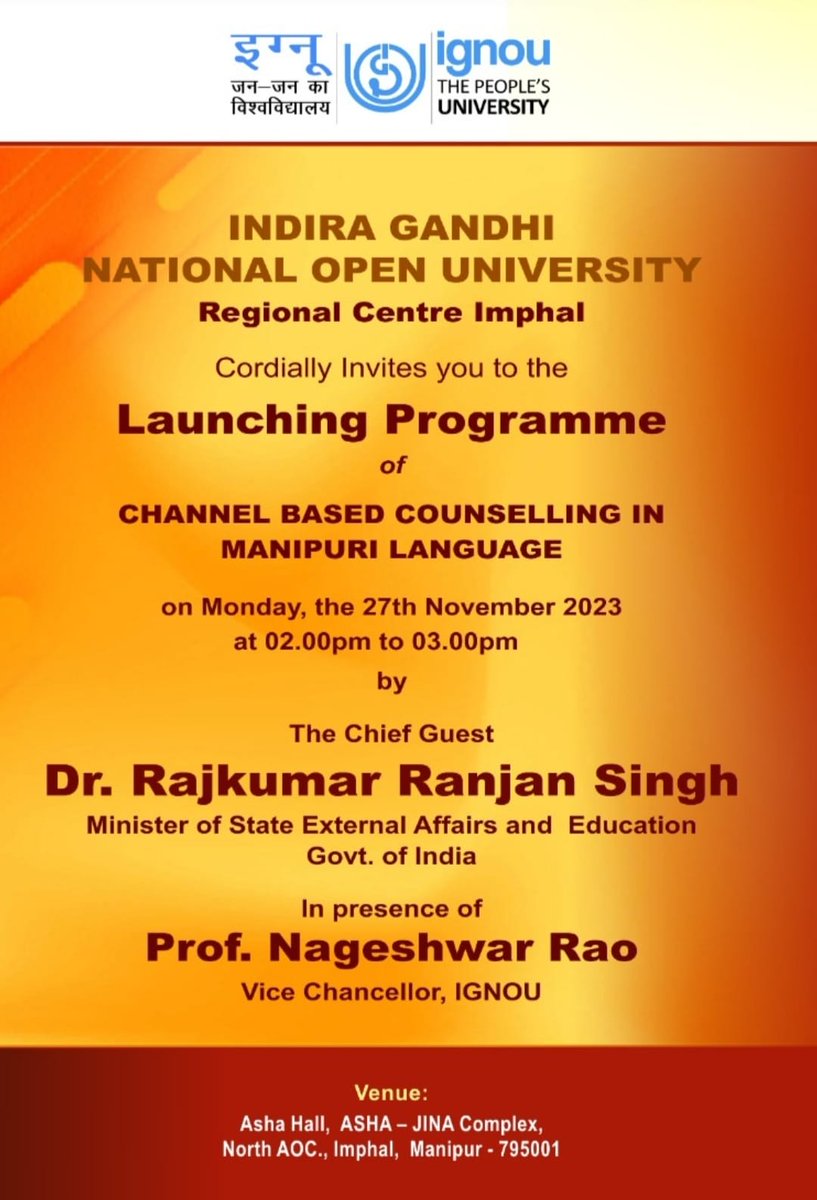 IGNOU (@officialignou) on Twitter photo 