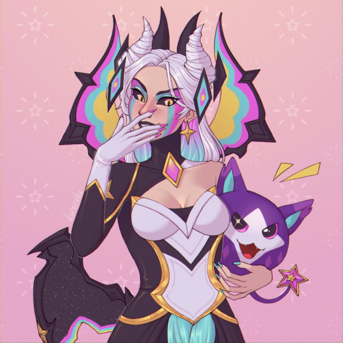 ( • ̀ω•́ ) ✧
#morgana #artoflegends #artofTFT