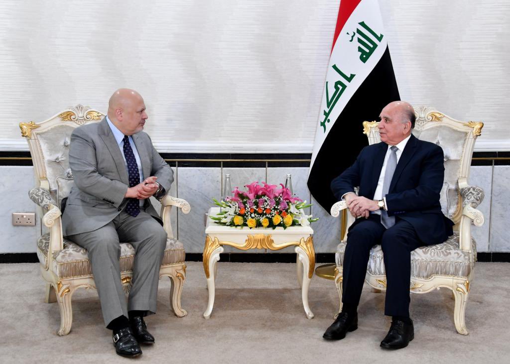 Iraqimofa's tweet photo. نائب رئيس مجلس الوزراء وزير الخارجية فؤاد حسين @Fuad_Husseein يستقبل المدعي العام للمحكمة الجنائية الدولية السيد كريم خان

راب�� الخبر : https://t.co/TviwGGgfVF https://t.co/z0UGJr4MaG